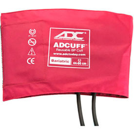 Bariatric Adcuff Reusable Sphyg Cuff, Two-Tube, Latex-Free, Burgundy