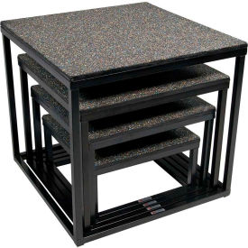 Power-Plyo Exercise Boxes - 4-Piece Set - Black