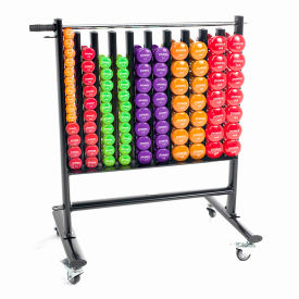 Premium Dumbbell Storage Rack with 44 Deluxe Vinyl Dumbbell Pairs