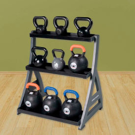 Power Systems Premium Steel Kettlebell Storage Rack - 3-Tier - 31"L