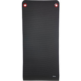 Premium Hanging Club Exercise Mat - 72"L x 23"W x 3/8" Thick - Jet Black