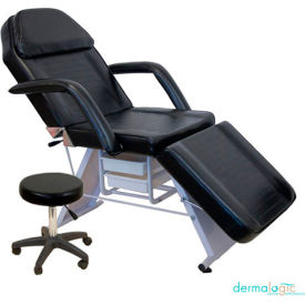Parker Salon Facial Chair with Stool - Black