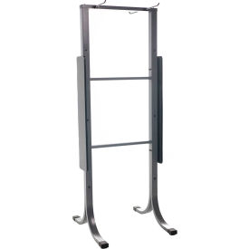 Standing Mat Storage Rack - 30"L x 29"W x 79"H - Gray