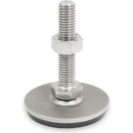 Leveling Foot - Threaded - 2700 Lbs. Capacity - 1.57" Base Dia. - 41-40-3/8X16-75-D1-S