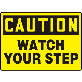 Caution Sign, Watch Your Step, 14"W x 10"H, Aluminum