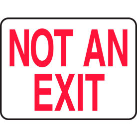 Not An Exit Sign, 10"W x 7"H, Aluminum