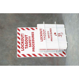 Lockout Procedure Station, Aluminum, 14-1/4"W X 21-1/5"H