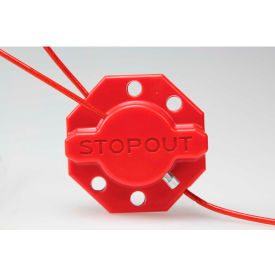 KDD637 Stopout Twist 'N Lock Cinch Lockout Hasp, Plastic