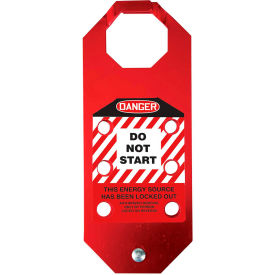 Stopout Aluma-Tag Hasp, Danger Do Not Start, Aluminum