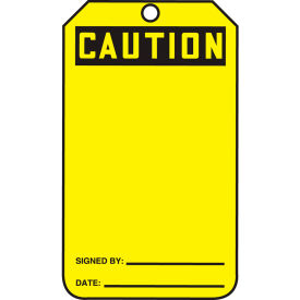 Caution Tag, Caution, PF-Cardstock, 25/Pack