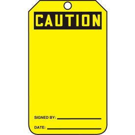 Caution Tag, Caution, PF-Cardstock, 25/Pack