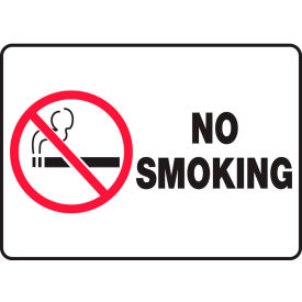 Accuform No Smoking Sign, 14"W x 10"H, Plastic