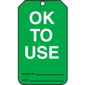 OK To Use Tag, PF-Cardstock, 25/Pack
