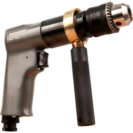 Reversible Pistol Grip Air Drill, Standard Keyed, 1/2" Chuck, 800 RPM