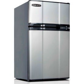 Refrigerator/Freezer 3.1 CF, Manual Defrost, ESR, Stainless Steel