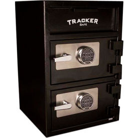 Safe Deposit Safe - Two Compartment Electronic Lock - 20 x 20 x 30 - Black