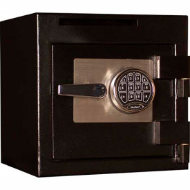 Front Drop Slot Deposit Safe Electronic Lock - 14"W x 14"D x 14"H Black