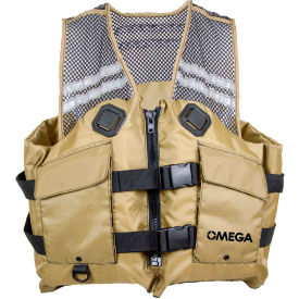 Flowt Fishing Vest, Mesh, Tan, Small/Medium