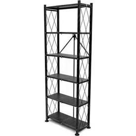6 tier Bookshelf 24"L x 10-3/5"W x 65"H Black
