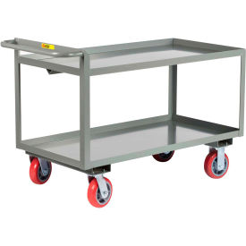 Steel Shelf Truck w/2 Lip Shelves, 3600 lb Capacity, 54"L x 24"W x 34"H