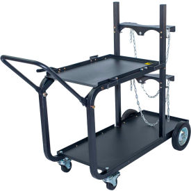 Metal Man - Heavy Duty Single/Dual Bottle Welding Cart