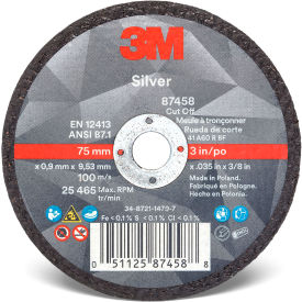 3" x .035" x 3/8" T1, Ceramic Grain, 36 Grit
