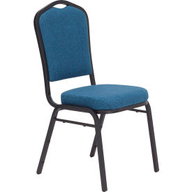 Silhouette Banquet Stacking Chair - Fabric - Blue