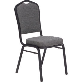 Silhouette Banquet Stacking Chair - Fabric - Graystone