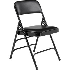 Padded Vinyl Premium Folding Chair - Black