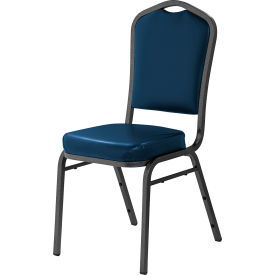 Silhouette Banquet Stacking Chair - Vinyl - Midnight Blue