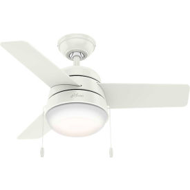 36" Aker Ceiling Fan with Light - Fresh White