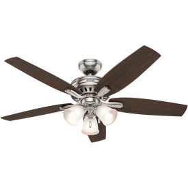 52" Newsome Ceiling Fan with Light - Brushed Nickel