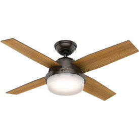 44" Dempsey with Light Ceiling Fan with Light and Handheld Remote - Noble Bronze