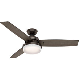 52" Sentinel Ceiling Fan with Light and Handheld Remote in Premier Bronze