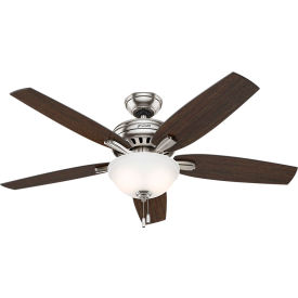 52" Newsome Ceiling Fan with Light - Brushed Nickel