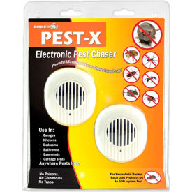 Pest-X Rodent and Crawling Insect Deterrent Device, Pack of 2