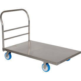 Stainless Steel Deck Platform Truck - 48 x 30 2000 Lb. Capacity