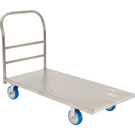 Stainless Steel Deck Platform Truck - 48 x 24 2000 Lb. Capacity