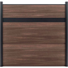 Estate 6'W x 6'H King Cedar Aluminum/Composite Horizontal Fence Starter Section