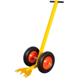 Guardrail Zip Base Dolly With Flat Free Tires, 24"W x 59"L, Yellow