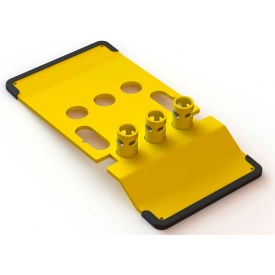 Guardrail Zip Base With 2 Pins, Yellow, 71094