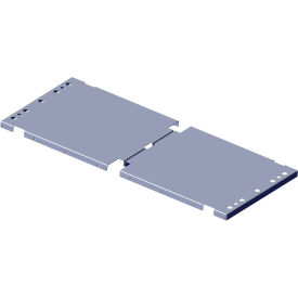 Aluminum Tread Brite Decking, 30"W x 36"L, Silver, 65031