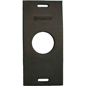 Recycled Rectangular 30Lb. Rubber Base, Black