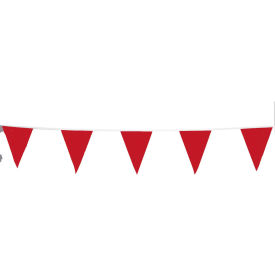 Roof Warning Line Perimeter Vinyl Pennant, 105' L, Red