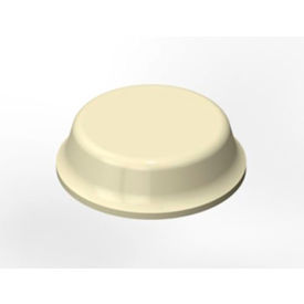 Bumpon Protective Product - Cylindrical - 0.500" W x 0.140" L - White - Pkg of 3000