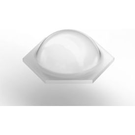 Bumpon Protective Product - Hexagon - 0.375" W x 0.150" L - Clear - Pkg of 5000