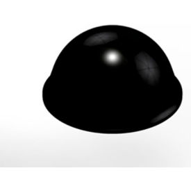 Bumpon Protective Product - Hemisphere - 0.750" W x 0.380" L - Black - Pkg of 1000
