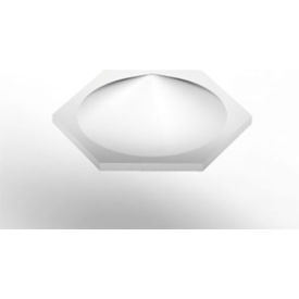 Bumpon Protective Product - Hexagon - 0.375" W x 0.120" L - Clear - Pkg of 5000