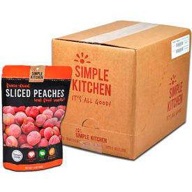Simple Kitchen Freeze Dried Peaches, 4 Servings/Pouch, 6 Pack
