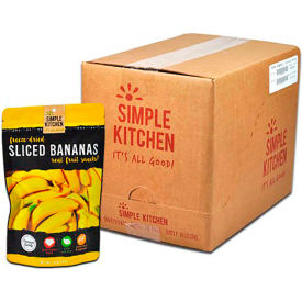 Simple Kitchen Freeze Dried Bananas, 4 Servings/Pouch, 6 Pack